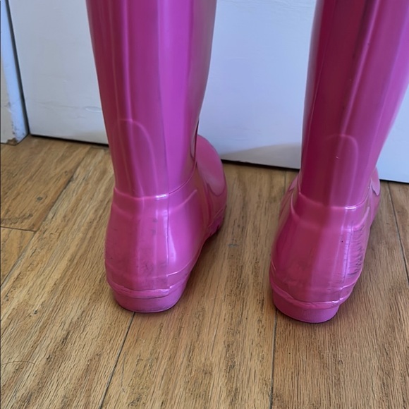 Hunter Pink Rain Boots - Picture 6 of 7